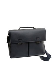 PIQUADRO CAMPIONARIO - DAVID Aktentasche aus Leder f&uuml;r 15,6 "PC Blau - Arbeitstaschen - 2
