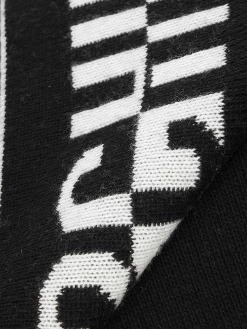 BICOLOR Schal mit Logo Schwarz - Schals
