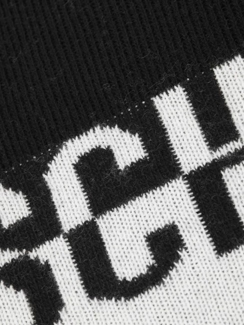 BICOLOR Schal mit Logo Schwarz - Schals