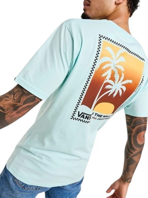 ISLAND BOX Baumwoll-T-Shirt mit Aufdruck blaues Leuchten - Herren-T-Shirts
