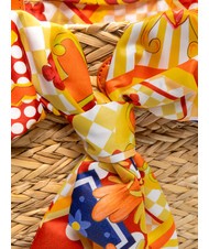 YNOT JAVA Mittelgro&szlig;e Strandtasche aus Stroh orange - Damentaschen - 3