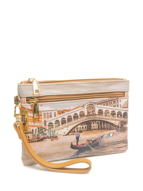 YESBAG Clutch mit Umschlag Amsterdamer Schnee - Damentaschen