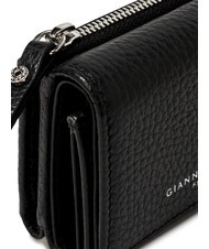 GIANNI CHIARINI WALLETS GRAIN Kleine Geldb&ouml;rse aus genarbtem Leder Schwarz - Brieftaschen Damen - 4
