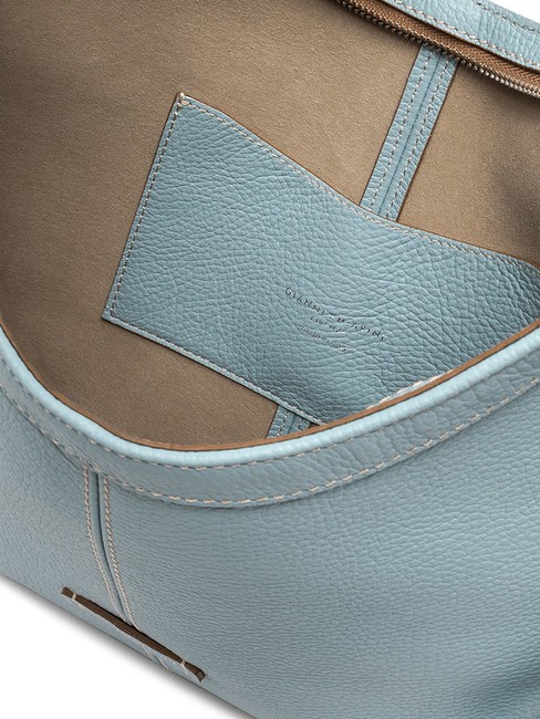 NORMA Umh&auml;ngetasche aus Leder Himmel - Damentaschen