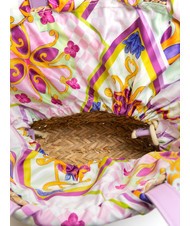 YNOT JAVA Mittelgro&szlig;e Strandtasche aus Stroh lila - Damentaschen - 5