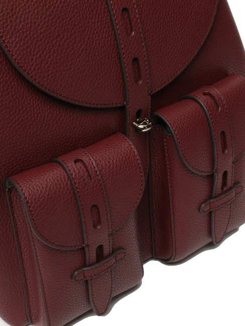 GARDENIA Lederrucksack mit Keria-Print Rote Johannisbeere - Damentaschen