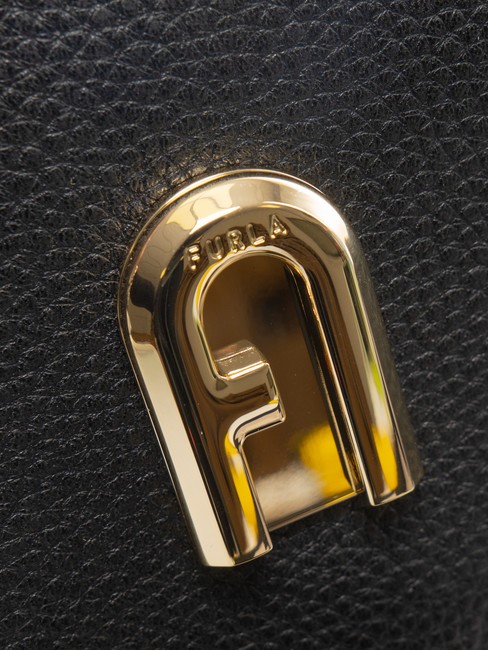 GARDENIA Kameratasche aus Leder mit Keria-Print Schwarz+Eist&ouml;ne - Damentaschen