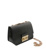 FURLA BELLA  Mini-Umh&auml;ngetasche aus Leder Schwarz - Damentaschen - 2
