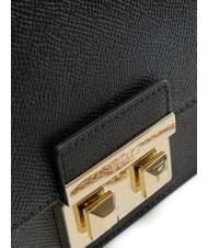 FURLA BELLA  Mini-Umh&auml;ngetasche aus Leder Schwarz - Damentaschen - 5