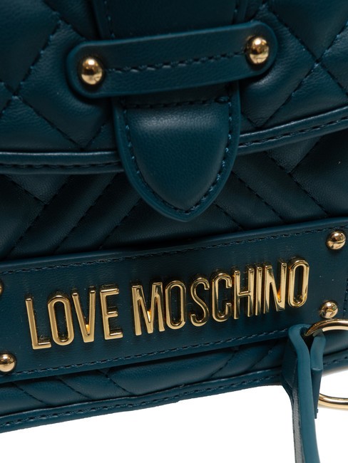 QUILTED Aktentasche mit Schultergurt Smaragd - Damentaschen