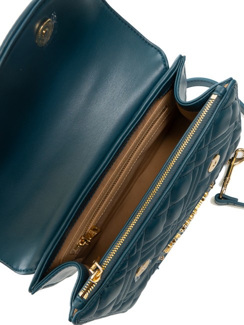 QUILTED Aktentasche mit Schultergurt Smaragd - Damentaschen