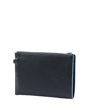 PIQUADRO BLUE SQUARE Flache Clutch aus Leder - Damentaschen