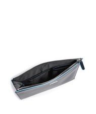 PIQUADRO BLUE SQUARE Flache Clutch aus Leder Blau - Damentaschen - 3