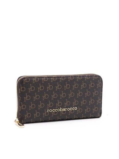 DEVA Gro&szlig;e Geldb&ouml;rse mit umlaufendem Rei&szlig;verschluss Schokolade - Brieftaschen Damen