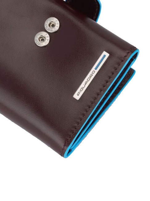 BLUE SQUARE Dreifach gefaltete Ledergeldb&ouml;rse und M&uuml;nzen MAHAGONI - Brieftaschen Herren