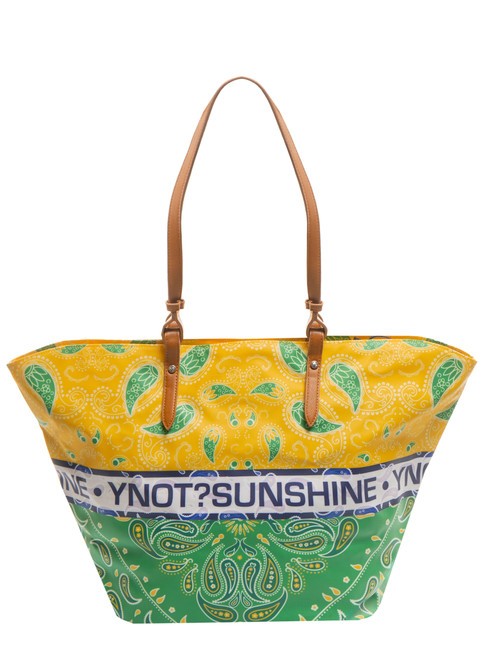 BANDANAS Gro&szlig;e Einkaufstasche f&uuml;r den Strand Gr&uuml;n - Damentaschen