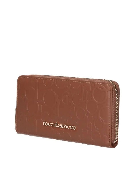 BELLA Gro&szlig;e Geldb&ouml;rse mit umlaufendem Rei&szlig;verschluss br&auml;unen - Brieftaschen Damen