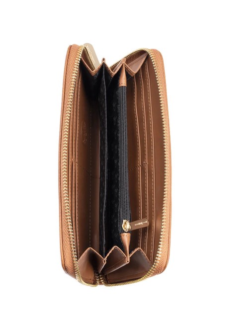 ADELE Gro&szlig;e Geldb&ouml;rse mit umlaufendem Rei&szlig;verschluss br&auml;unen - Brieftaschen Damen