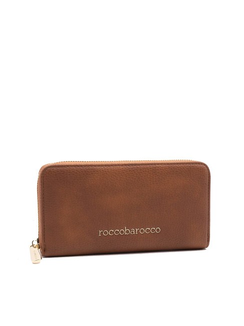 ADELE Gro&szlig;e Geldb&ouml;rse mit umlaufendem Rei&szlig;verschluss br&auml;unen - Brieftaschen Damen