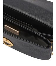 COCCINELLE DEW Kleine Tasche aus geh&auml;mmertem Leder Schwarz - Damentaschen - 4