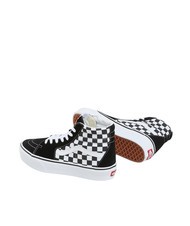 VANS SK8-HI Platform 2.0 Hohe Turnschuhe Schachbrett/Echtwei&szlig; - Schuhe Unisex - 4