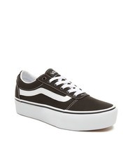 VANS WARD PLATFORM Hohe Turnschuhe schwarz wei&szlig; - Damenschuhe - 3
