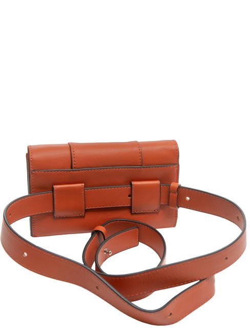 CAMPIONARIO - MUSE Mini-Tasche / Beutel aus Leder ORANGE - Damentaschen