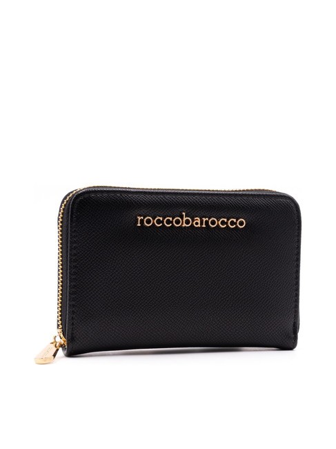 LOGO METALLICO Mittelgro&szlig;e Geldb&ouml;rse mit umlaufendem Rei&szlig;verschluss Schwarz - Brieftaschen Damen