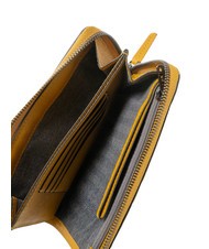 PIQUADRO BLACK SQUARE  M&uuml;nzetui aus Leder Gelb - Brieftaschen Herren - 2