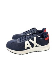 ARMANI EXCHANGE A|X LOGO Turnschuhe marineblau+r&ouml;tlich - Herrenschuhe - 2