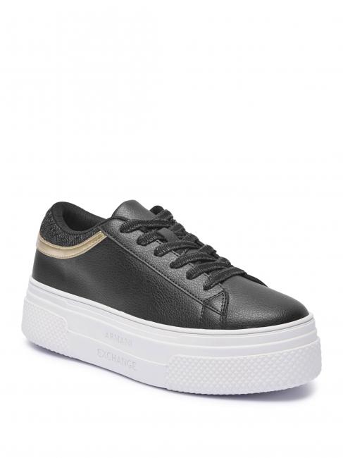 A|X Platform Keilsneaker Schwarz Schwarz - Damenschuhe