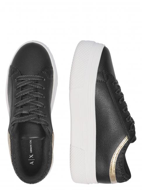 A|X Platform Keilsneaker Schwarz Schwarz - Damenschuhe