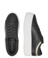 ARMANI EXCHANGE A|X Platform Keilsneaker Schwarz Schwarz - Damenschuhe - 3