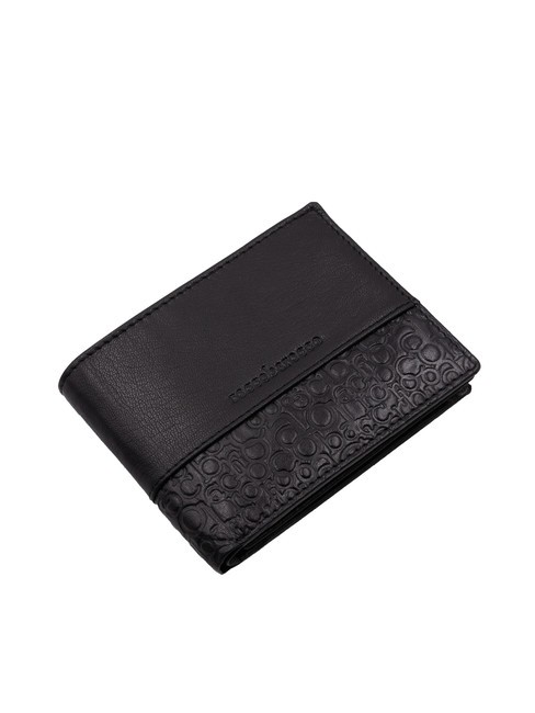 BRYAN Portemonnaie und Geldb&ouml;rse aus Leder mit Klappe Schwarz - Brieftaschen Herren