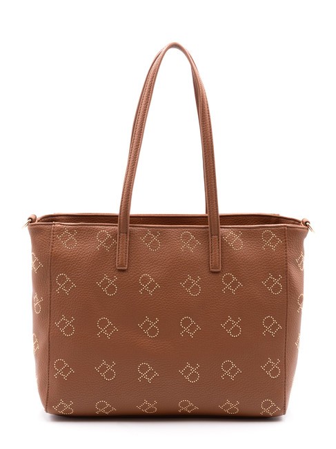 LOLA Einkaufstasche mit Nieten br&auml;unen - Damentaschen