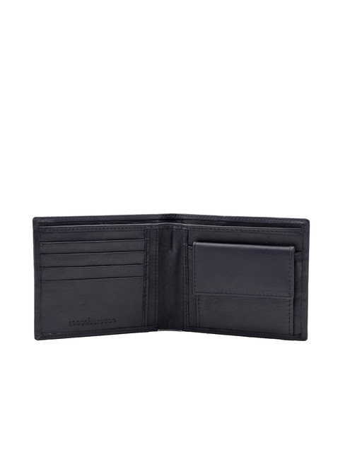 ROUND Geldb&ouml;rse aus Leder blau - Brieftaschen Herren