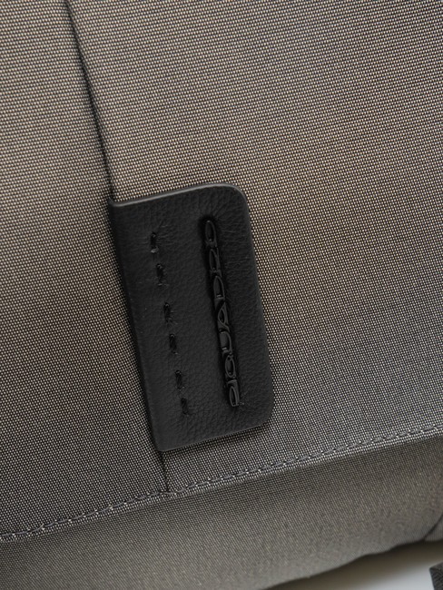 CAMPIONARIO - P16  Kleiner Messenger aus Leder und Stoff NOBEL - Arbeitstaschen