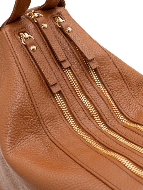 TRIO  Rucksack aus geh&auml;mmertem Leder Leder25 - Damentaschen