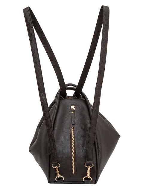 TRIO  Rucksack aus geh&auml;mmertem Leder Kaffee25 - Damentaschen