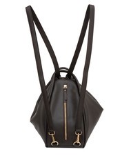 LESAC TRIO  Rucksack aus geh&auml;mmertem Leder Kaffee25 - Damentaschen - 3