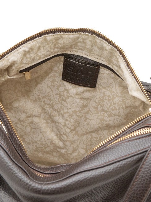 TRIO  Rucksack aus geh&auml;mmertem Leder Kaffee25 - Damentaschen