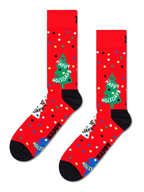 HOLIDAY TREE Geschenkset mit 3 Paar Socken Gr&uuml;n - Unisex-Socken