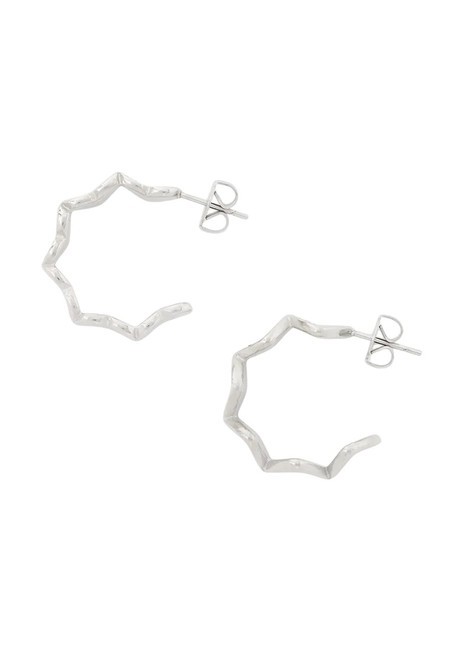 LOVELY GUESS Herz-Halbkreis-Ohrringe SILBER - Ohrringe