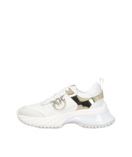 PINKO ARIEL Sneakers mit Spiegeldetails Wei&szlig; - Damenschuhe - 2