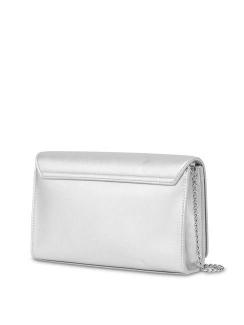BOLD LOVE Clutch mit Kettenschulterriemen Silber - Damentaschen