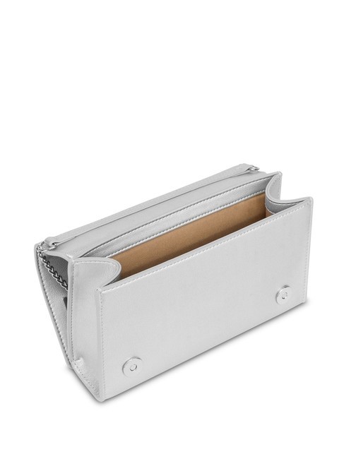 BOLD LOVE Clutch mit Kettenschulterriemen Silber - Damentaschen