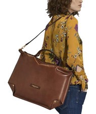 THE BRIDGE UNICA  Hand-/Umh&auml;ngetasche aus Leder BRAUN - Damentaschen - 6