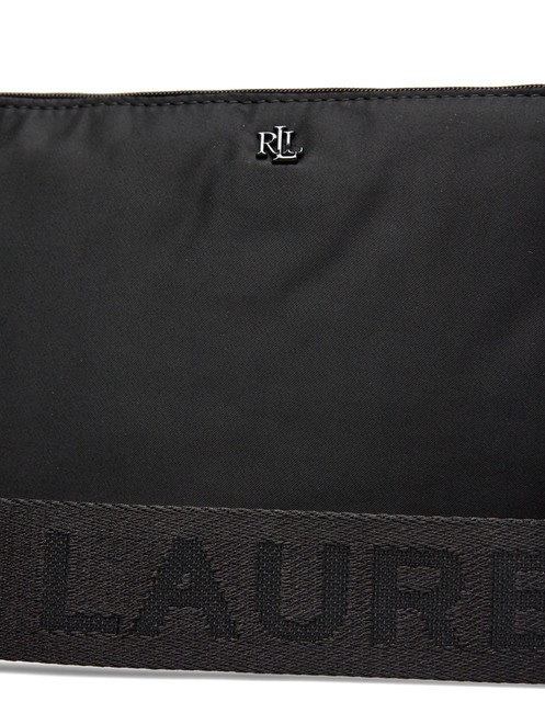 LANDYN Flache Umh&auml;ngetasche aus Nylon schwarz/schwarz3 - Damentaschen