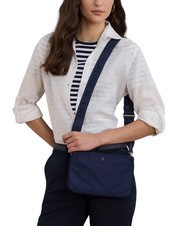 RALPH LAUREN LANDYN Flache Umh&auml;ngetasche aus Nylon marine2 - Damentaschen - 8