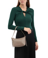 COCCINELLE CHERRY Kleine Umh&auml;ngetasche aus Leder warmes Taupe - Damentaschen - 4